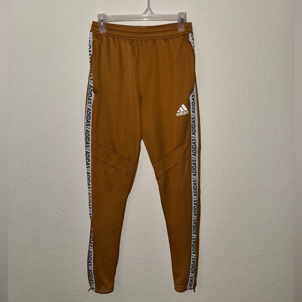 Adidas Aeroready Men’s Track Pant Joggers - Size M - Yellow Tan/Brown